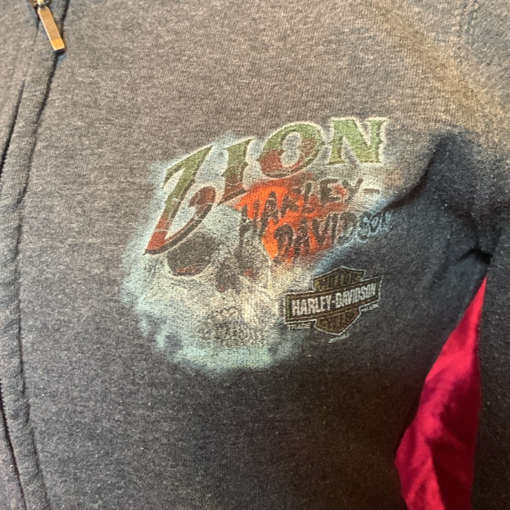 Harley Davidson zip up hoodie size extra small - Picture 5 of 6